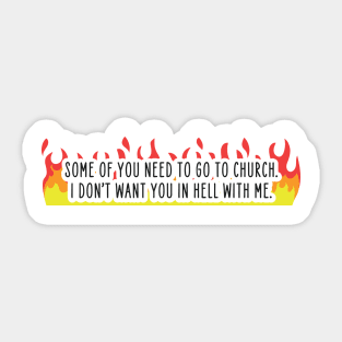 Go to Church Sticker